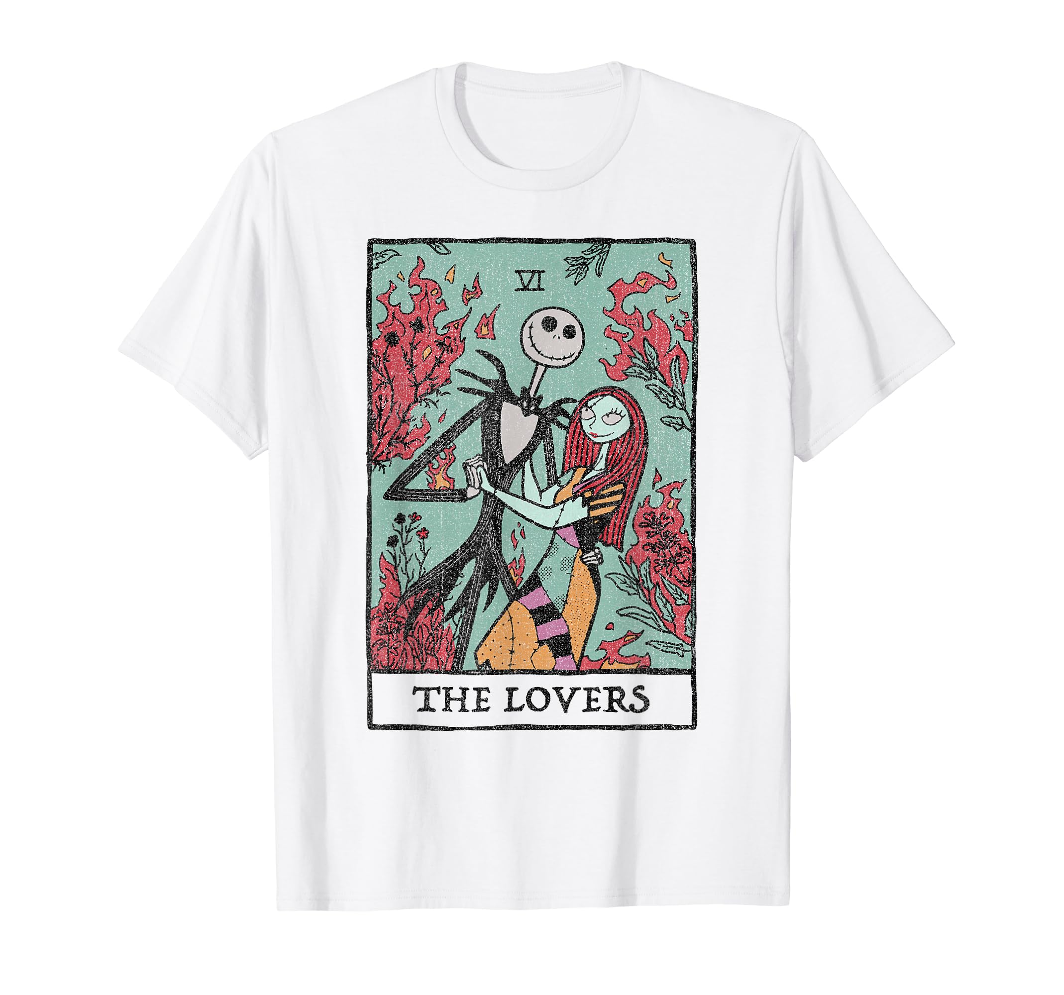 

Disney The Nightmare Before Christmas The Lovers Tarot Card T-Shirt