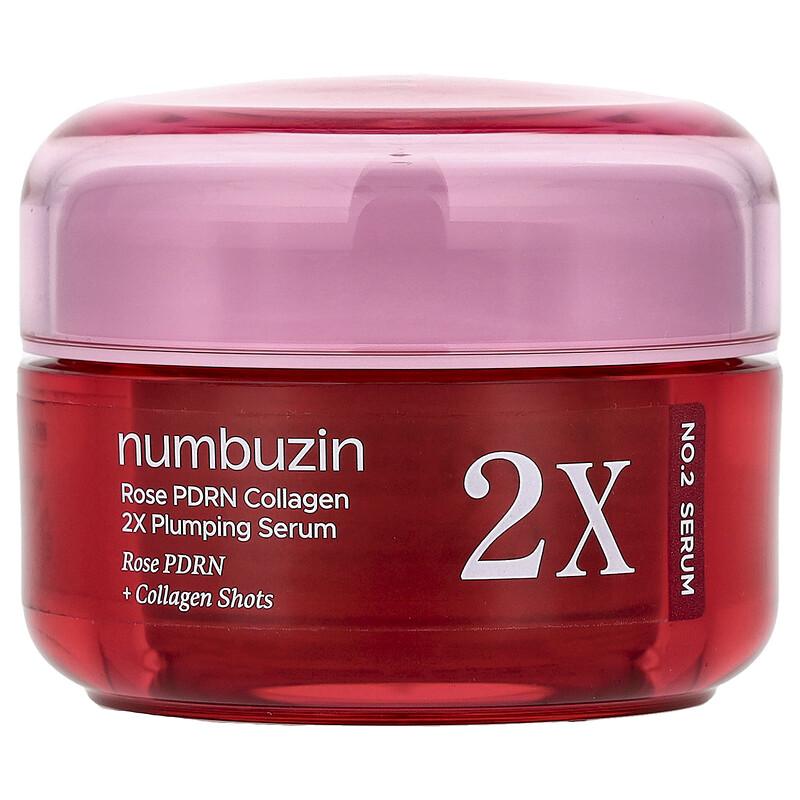 No.2 Rose PDRN Collagen 2X Plumping Serum, 1.01 Fl Oz (30 Ml)