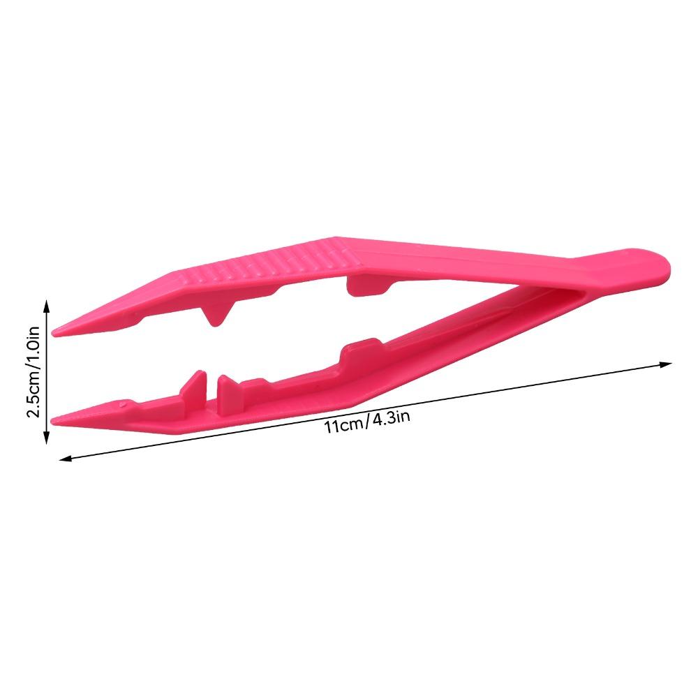 30pcs Plastic Bead Tweezers Slip Resistance Craft Tweezers Plastic Tweezers  For Jewelry Making