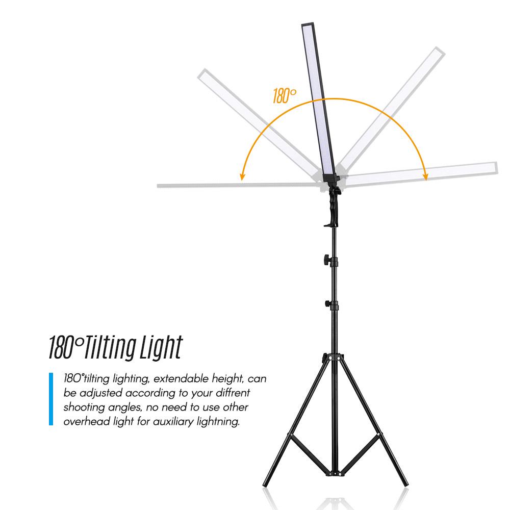81cm 31.9in Handheld LED Lighting Kit 90Pcs 30W Beads Dimmable Photography LED Video Light Fill in Light Bar Handheld