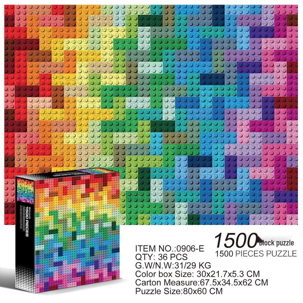 1000-Piece Adult Christmas & Halloween Round Jigsaw Puzzle Decompression Toy