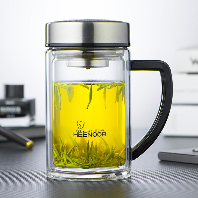 HEENOOR Double Wall Glass Mug 290ML