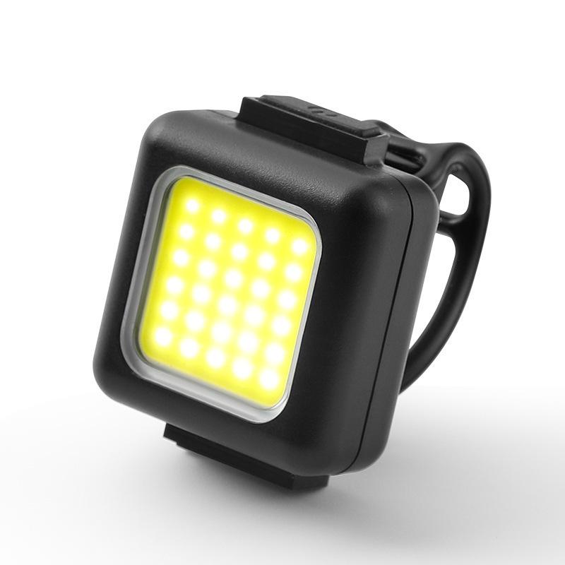 2 PCs Mini Mountain Bike Light Multifunctional Strong Light Bicycle Front Light Outdoor Backpack Buckle Light Bicycle Flashlight