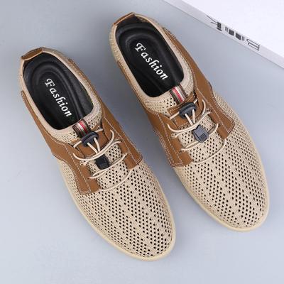 Neue Herren Atmungsaktive Lässige Sommerschuhe 2024 Herren Leder Mode Sneaker Outdoor Männliche Fahrschuhe Neuankömmling Herren Slipper