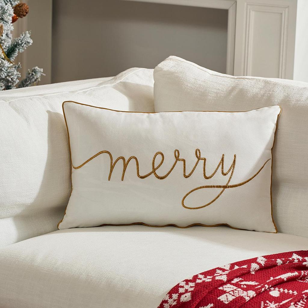 New Cross-Border Merry Christmas Pillowcase Holiday Decoration Cushion Cover for Living Room