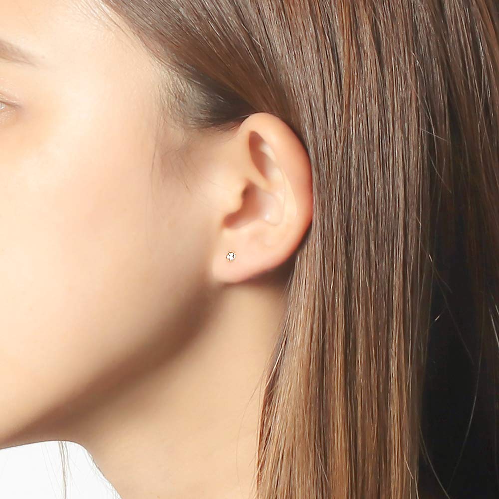 ESTELLE 18K Yellow Gold Diamond Earrings (0.12ct) 0212-0760-0022-0000