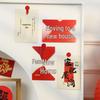 New Home Decor Set: Wall and Refrigerator Stickers, Fu Character, Cards for Housewarming and Moving Ceremony
