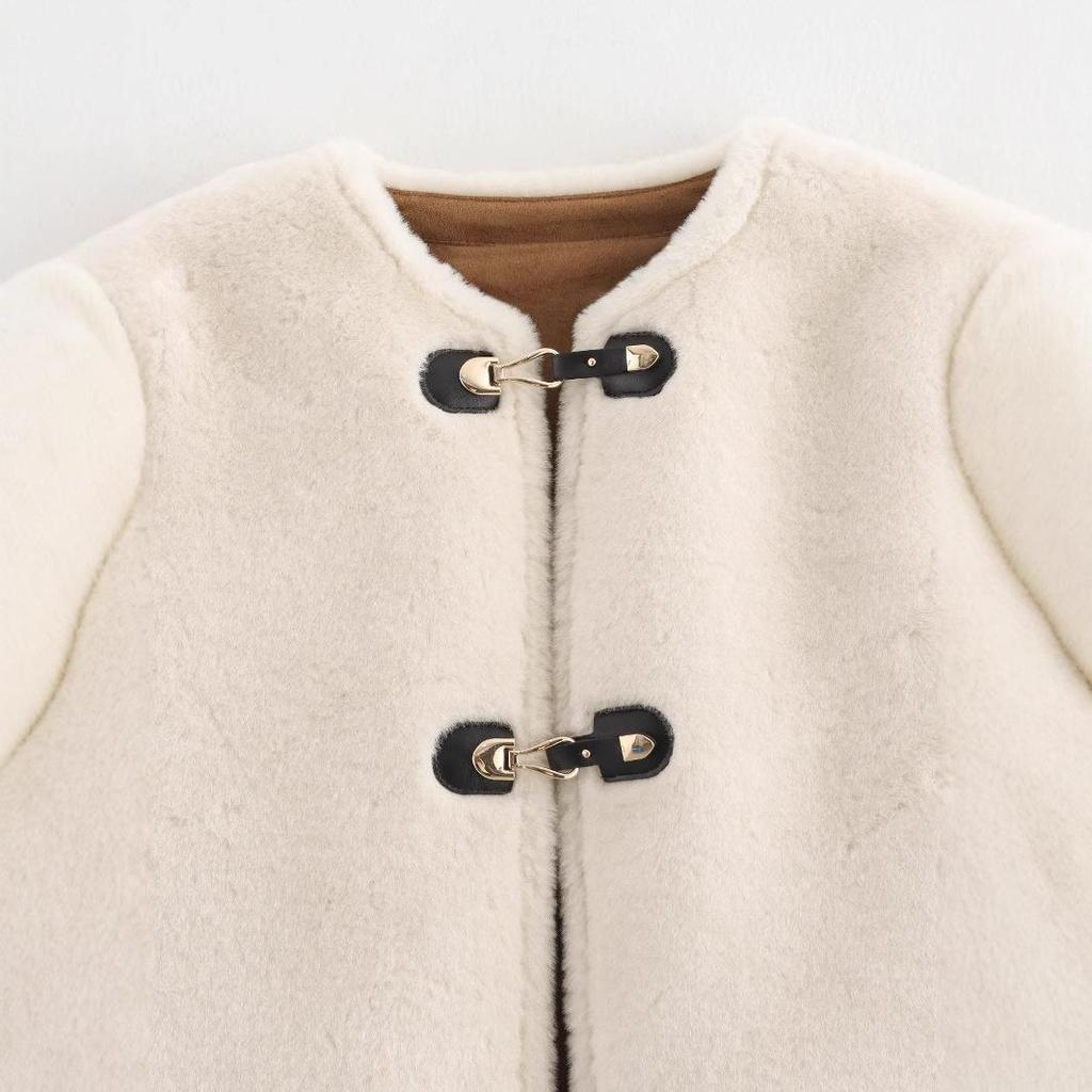 Giacca da Donna Euro-Americana con Fibbia a Nodo in Corda Double-Sided