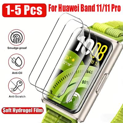 5 Pcs Soft TPU Hydrogel Film For Huawei Band 11/11 Pro Watch Cover Screen Protector Soft Glass Huawei Band 11 Full Coverage Film