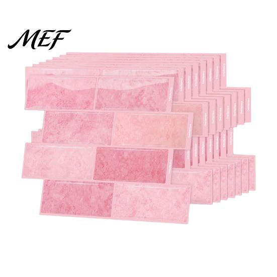 Indoor Wall Decoration for Balcony 8PCS Faux Brick Stickers, Waterproof Adhesive Mosaic Decals, Moisture-proof Easy Decorative Sheets Peel And