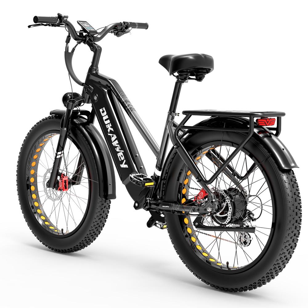 Elektrické kolo Terénní DuKawey DM530 26" Tlusté pneumatiky 1000W Elektrické kolo pro dospělé 52V 20AH Hydraulická brzda Max. zatížení 150 kg