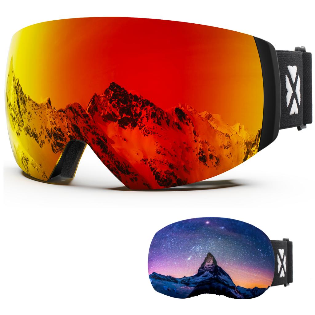 Juli Brand Professional Ski Goggles Double Layers Lens Anti-Fog Uv400 Skiing Glasses Snow Goggles Men Women Gift Cover M6