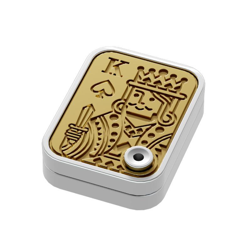 Mechanical Card Pushing Decompression Cat Claw Segmented Alloy Mini Card Pushing Decompression Toys Fingertip Rotating Poker Toy