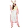 SAZAC Pink Rabbit Kigurumi (Adult) Fleece Animal Costume, 2933