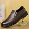Fashion Autumn New Designer Loafers for Men Solid Color Fashion Business Leather Shoes Male Soft Sole Wear-resisting Casual Shoes Man