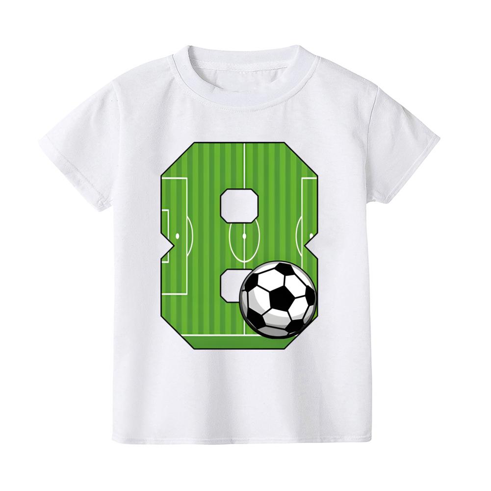 Footballbirthday Print Kids Tshirt 19Y Casual Short Sleeve Child Tee Shirt Fashion Round Neck Childs Tees Top Summer Clothes