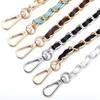 PU Leather Metal Chain Crossbody Shoulder Portable Aluminum Bag Chain Straps For DIY Clothing Handbags Decoration Accessories