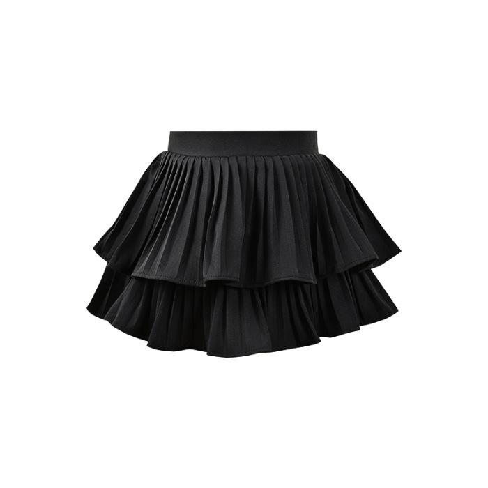 

New sweet fluffy skirt skirt small pleated cake skirt skirt skirt women s white skirt summer retro L чорний