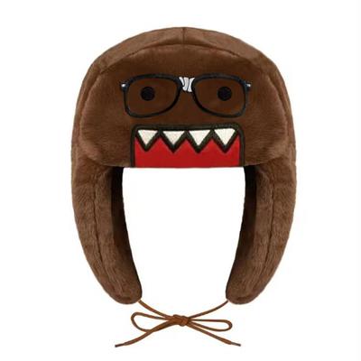 Jesienno-zimowe okulary outdoorowe, kreskówkowy haft, dzianinowa ciepła wiatroodporna czapka w stylu hip-hopowym, casualowa modna