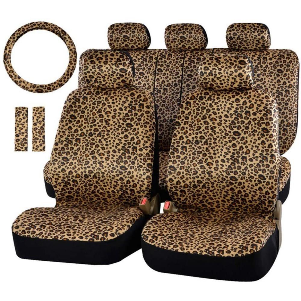Leopard Print Gm Seat Cover Plush