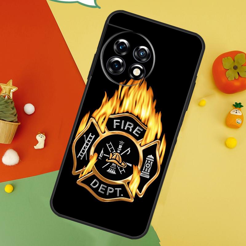 Firefighter Heroes Fireman Back Case For OnePlus 15 13R 13 13T 12 12R 11 10 10T 8T Nord CE 5 2 3 4 Lite N20 N30 Cover