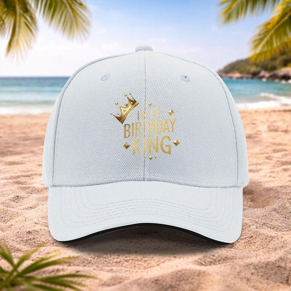 Birthday King Crown Baseball Cap Lightweight Adjustable Unisex Cap for Running Fitness Outdoor Activities