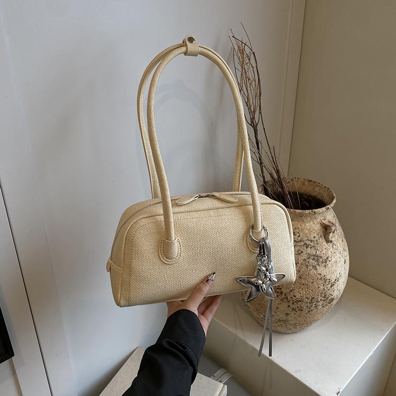 Summer new bag women's simple handbag fashion bowling bag versatile trend bag leisure bag