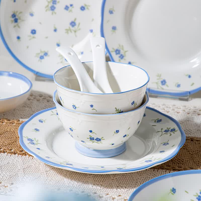 Hao Ai Jia Landai 14-Piece Ceramic Dinnerware Set