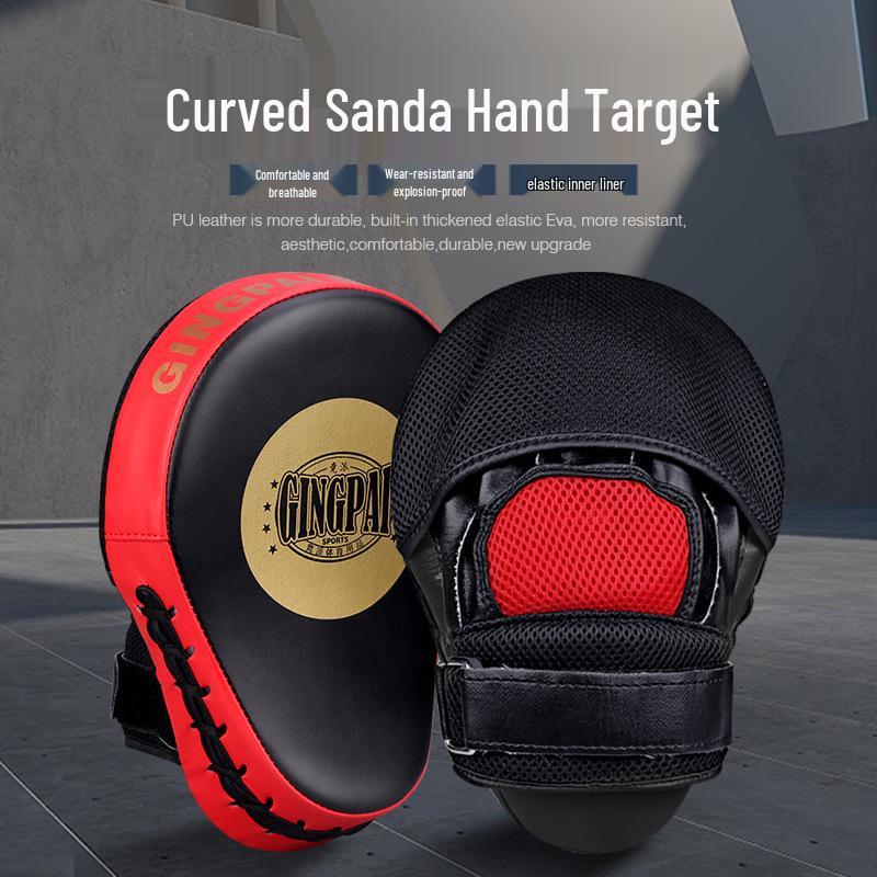 

Curved Boxing Focus Mitts for Adults & Children - Sanda, Taekwondo, Speed & Reaction Training Equipment Single