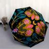 1 Stück Floral Mandala Print Automatisches Öffnen/Schließen Faltbarer Regenschirm, Kompakter Tragbarer Reise-Regenschirm, Langlebige Konstruktion yy250809060