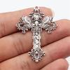 Large Crosses Detailed Religious Charm Antique Bronze Zinc Alloy Jewelry Making Supplies Necklace Making DIY Charms