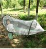 Quick-Open Double Parachute Cloth Hammock with Mosquito Net - Indoor/Outdoor Swing for One Person