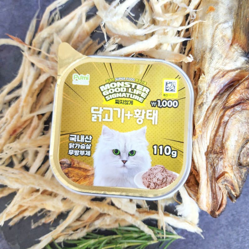 Purmi Monster Good Life Signature Stock Can Chicken & Dried Pollack For Cats (110G)