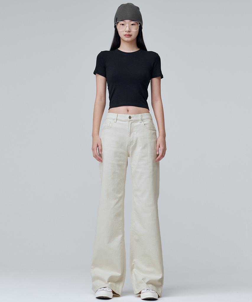 MALOUPE 9134 Regular Bootcut Denim (Cream)