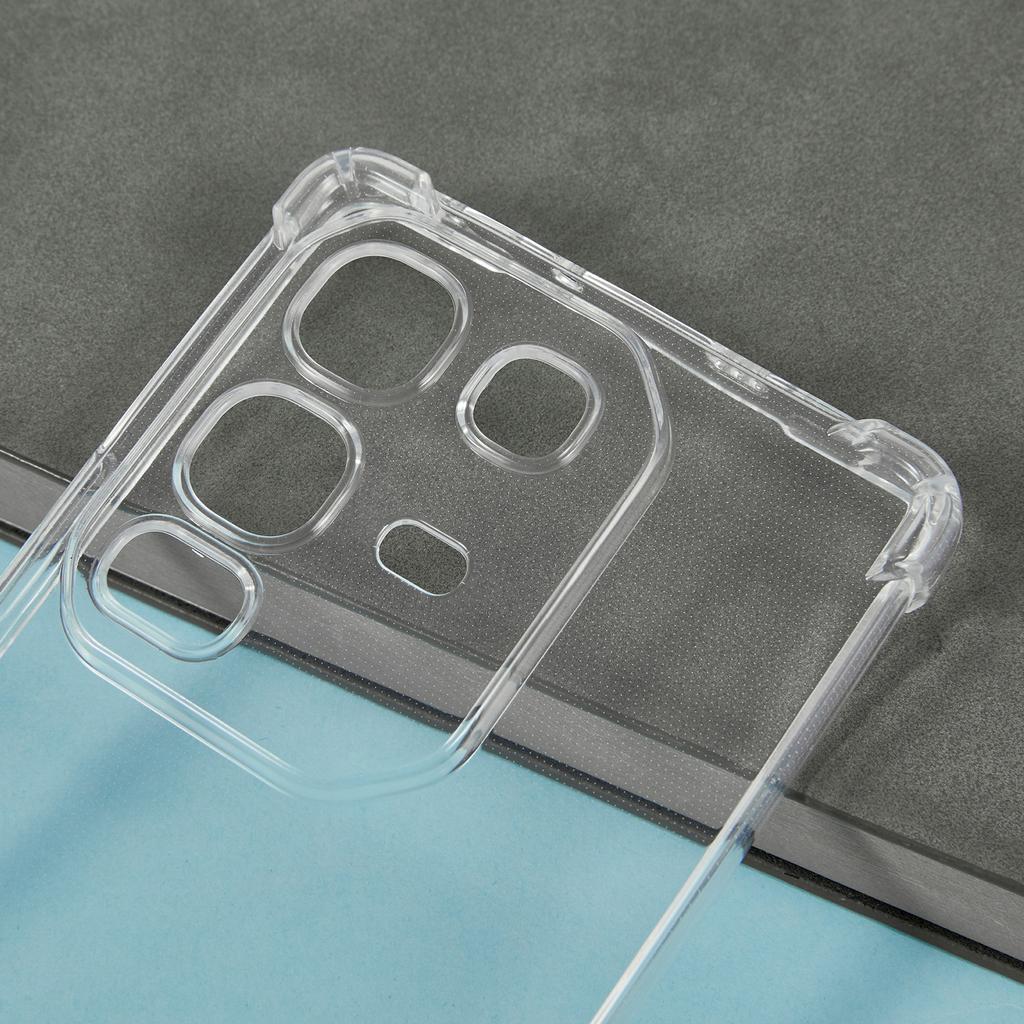 Dla Infinix Note 50 4G/Note 50 Pro 4G Etui na telefon Wzmocnione cztery rogi Antypoślizgowe Przezroczyste etui z TPU