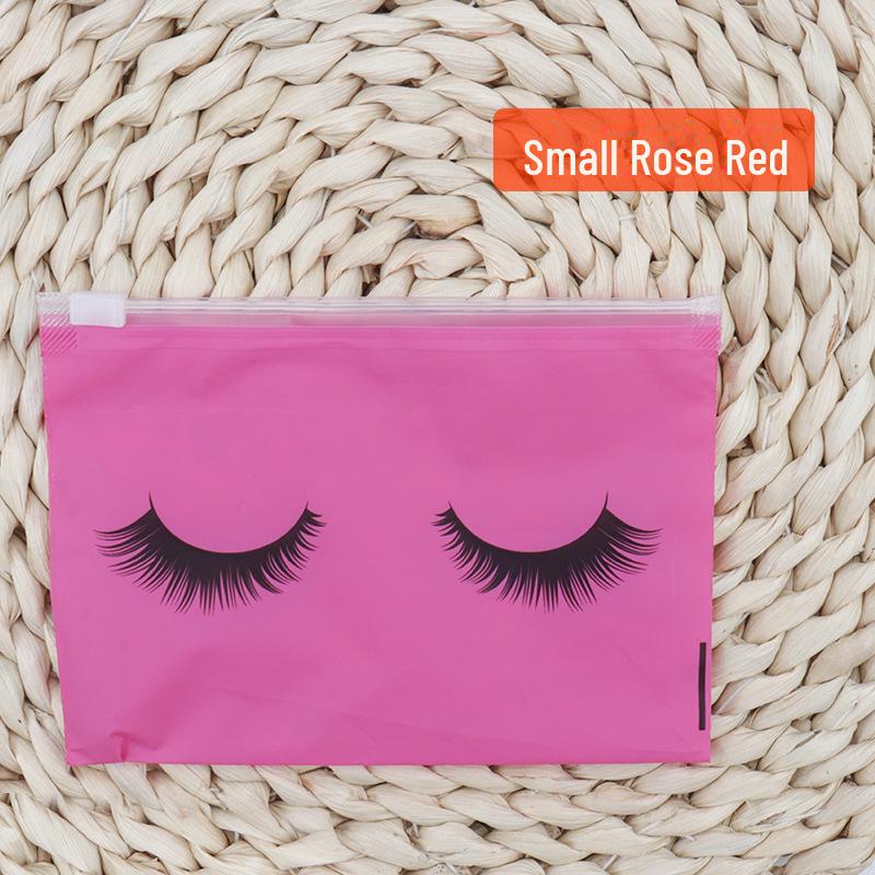 EVA Eyelash Frosted Ziplock Cosmetic Storage Bag