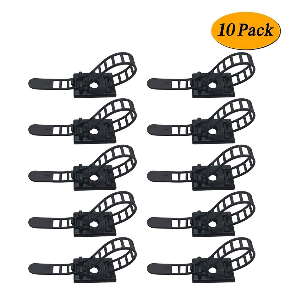 20/10/5PCS Adjustable Cable Organizer Wire Winder Clip Self Adhesive Mouse Keyboard Home Network Cable Clips Cord Management