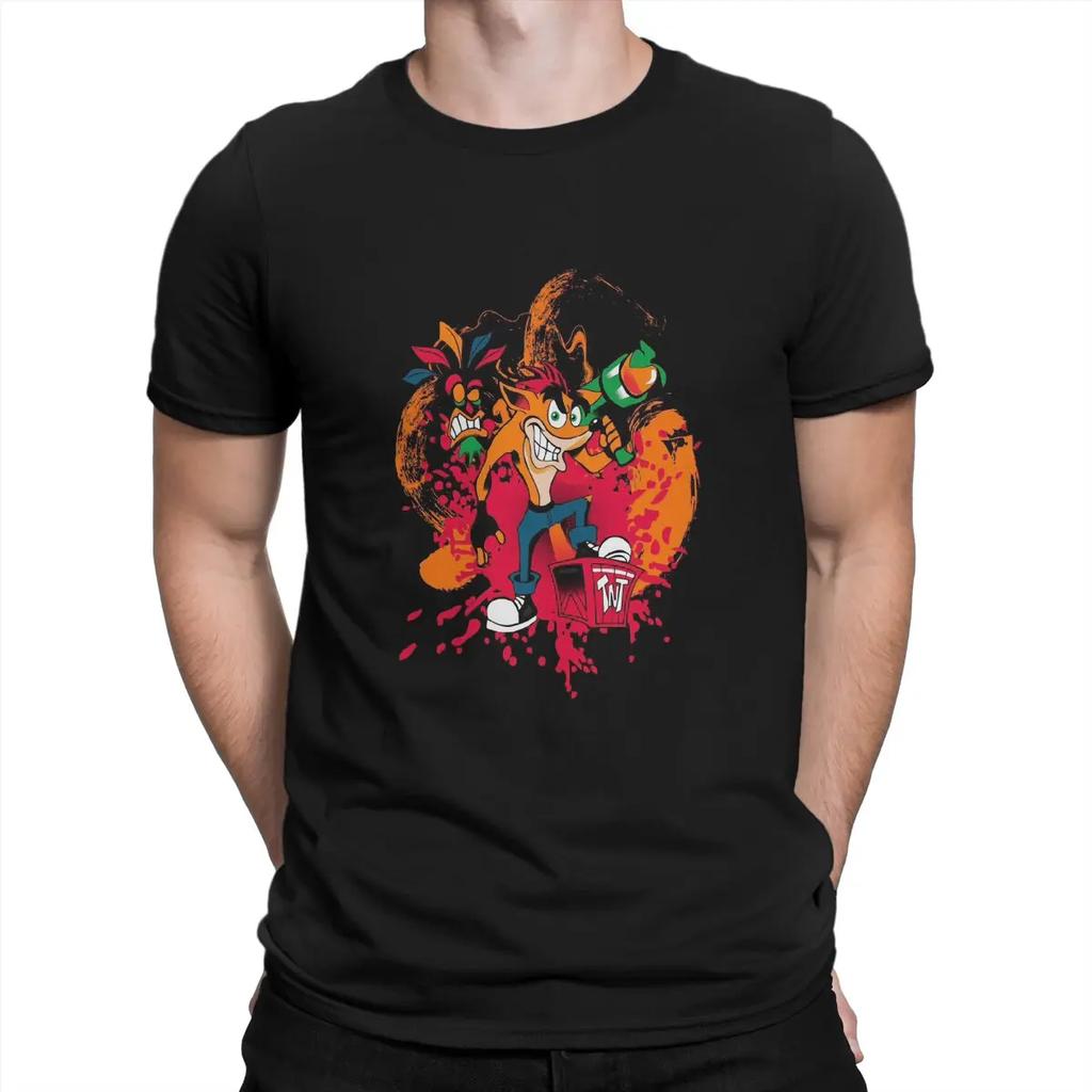 Crash Bandicoots Man TShirt Shooting Distinctive T Shirt Original Sweatshirts New Trend