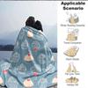 1pc Cupcake Cherry Lightweight Flannel Blanket, Comfortable and Warm Blanket, for Office and Camping Sofa Bed, Livingroom181