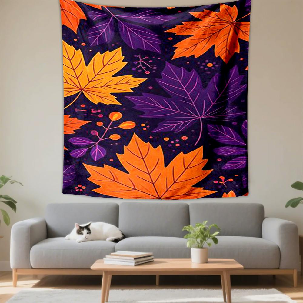 Autumn Leaves Pattern Patterned tapestry for bedroom and living room home decor