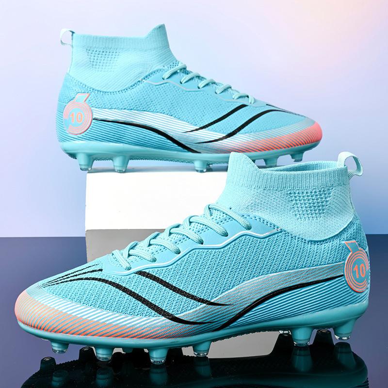 Teen Broken Training Match Broken Sneakers DingTalk High Top Soccer Shoes Male Student Female Spikes