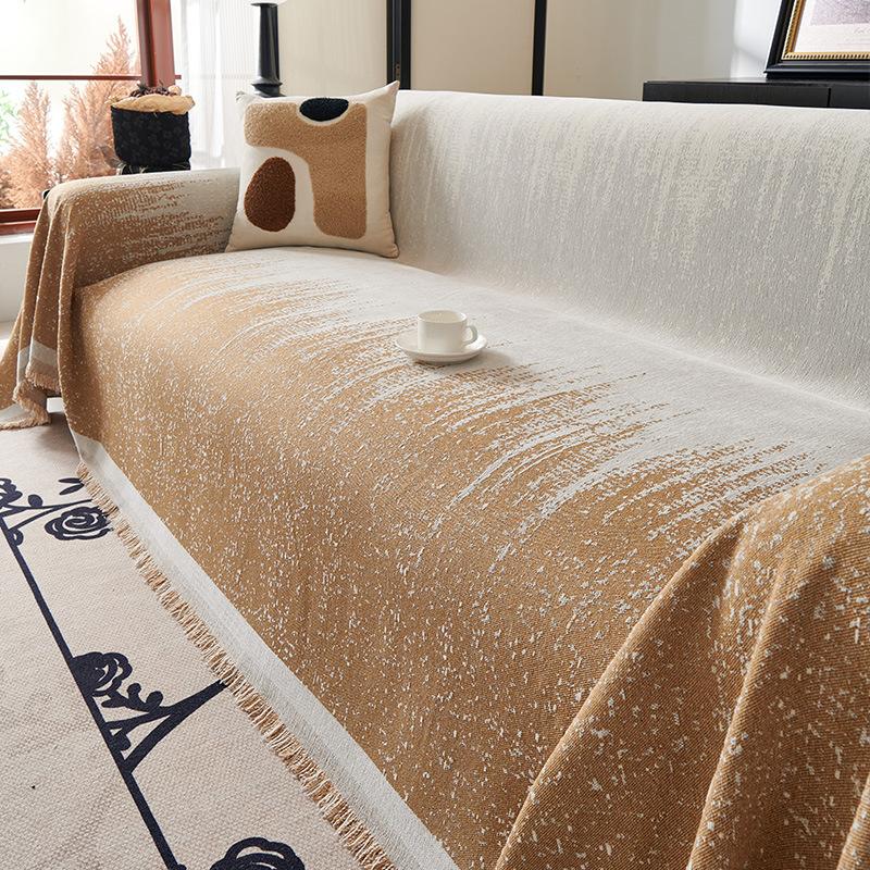 

Винтажный чехол на диван из шенилла, модный диван-кровать с кисточками, 3-местный, 4-местный, секционный протектор для дивана, подходит для домашних животных, жаккардовый, все в одном 180 * 340cm single pack