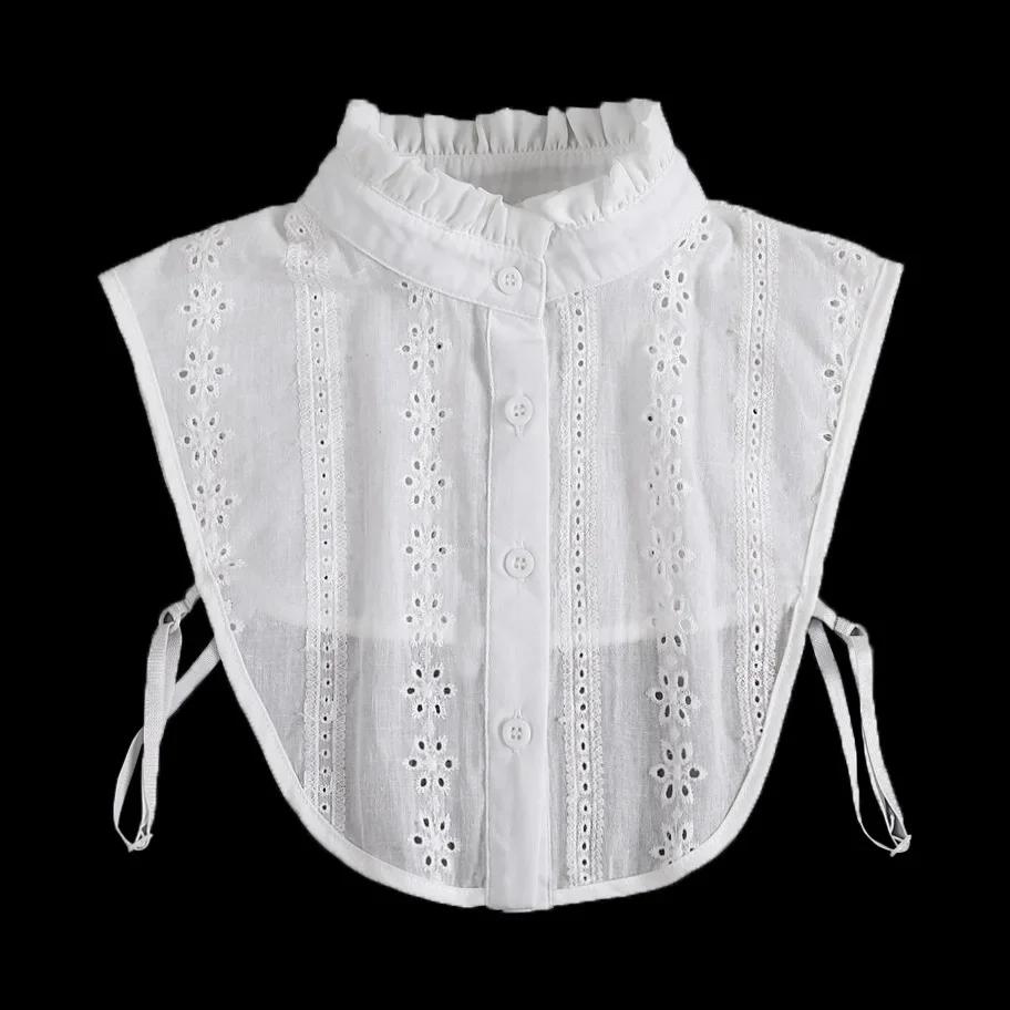 Women's Hollowed Out Breathable Fake Collar Fashionable Standing Collar, Professional Casual Versatile, Detachable Fake Collar
