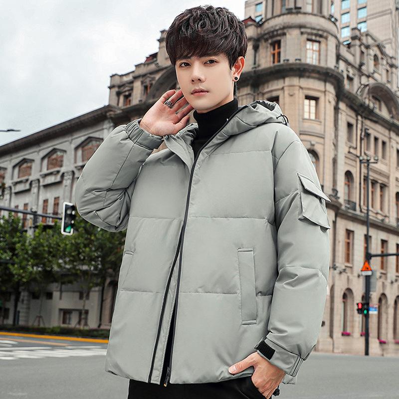 New Style Winter Basic Popular Men's Down Jacket, Non-iron Treatment, Fashionable Urban Hooded Lapel Jacket