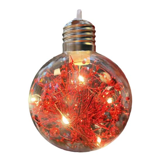 

Christmas Ornament LED Light Balls Soft Ambient Glow Shatterproof PVC Holiday