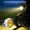 Retro Headlight 4.5 inch 12V DC Motorcycle Accessories For Harley Kawasaki Honda Yamaha Suzuki Chopper Cafe Racer Bobber Cruiser