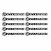 VW 4Pcs Car Audio Decorate 3D Aluminum Emblem Badge Sticker Decal For Volkswagen VW Rline GTI Golf 5 6 7 Polo Passat CZYXB