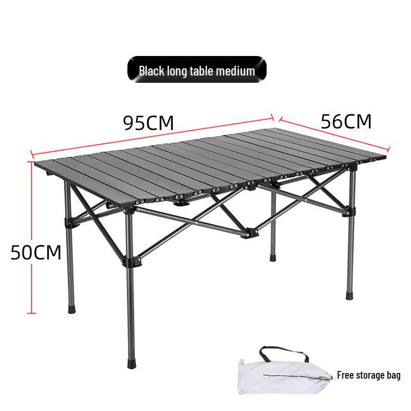 Portable Folding Outdoor Table: Ideal for Camping, Fishing, Picnics, and Barbecues. Lightweight and Easy To Carry.