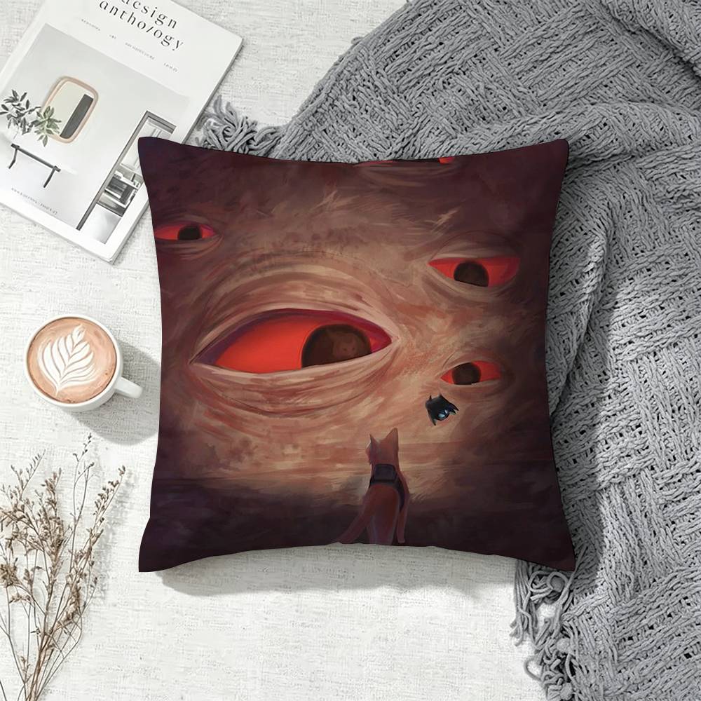 Stray C-Cat Game Square Pillow Case Multi Sizes For Car Home Bedroom Decor Custom Valentine Gifts
