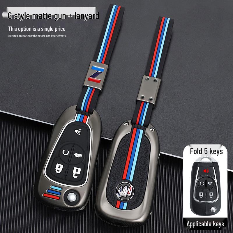 Buick Key Case for Modified Folding Keys: Compatible with Yinglang GT/XT, Junyue, Junwei, Kaiyue Models.